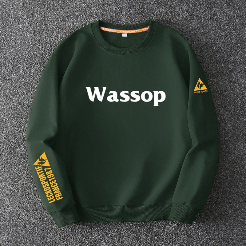 Áo Sweater Thể Thao Dáng Suông Năng Động Thời Trang Phong Cách Hồng Kông Cho Nam