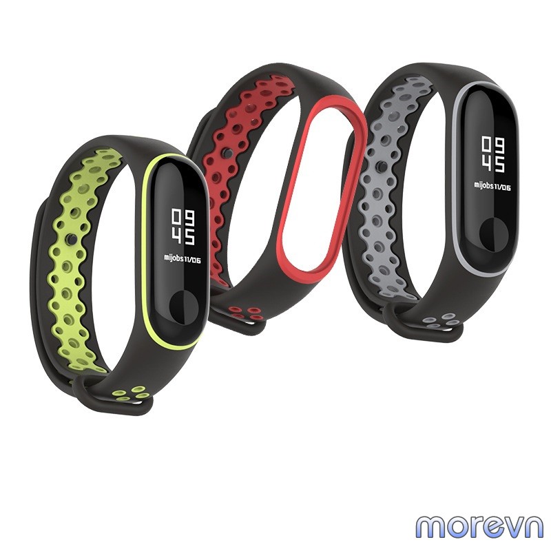 Dây đeo silicon thể thao Mi band 4, mi band 3 chính hãng Mijobs - dây đeo thay thế miband 4,3 thể thao (Mijobs)