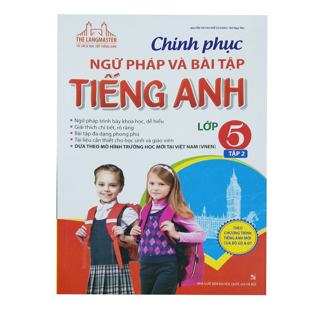 Sách - The langmaster chinh phục ngữ pháp và bài tập tiếng anh lớp 5 tập 2