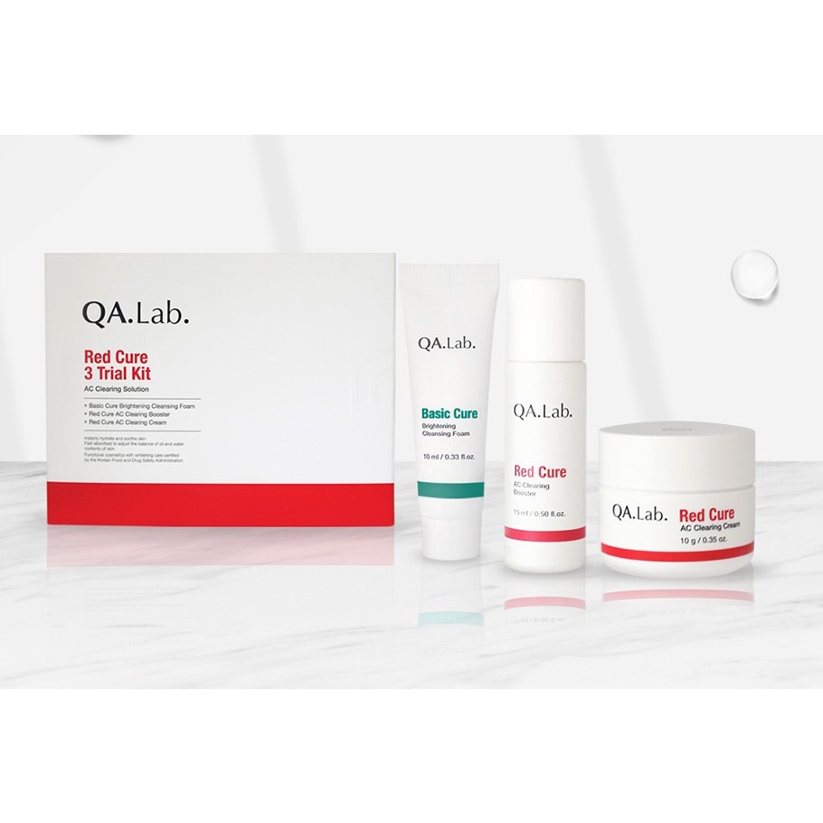 Red Cure QA.Lab-Bộ kit làm dịu và dưỡng trắng