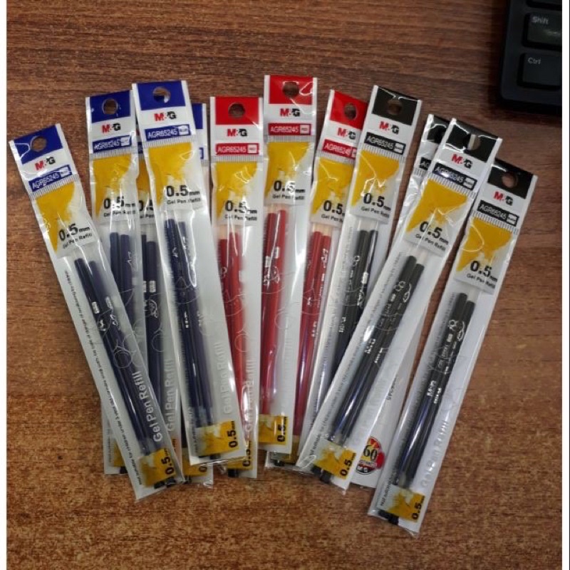 Vỉ 2 ruột bút nước M&G 0.5mm