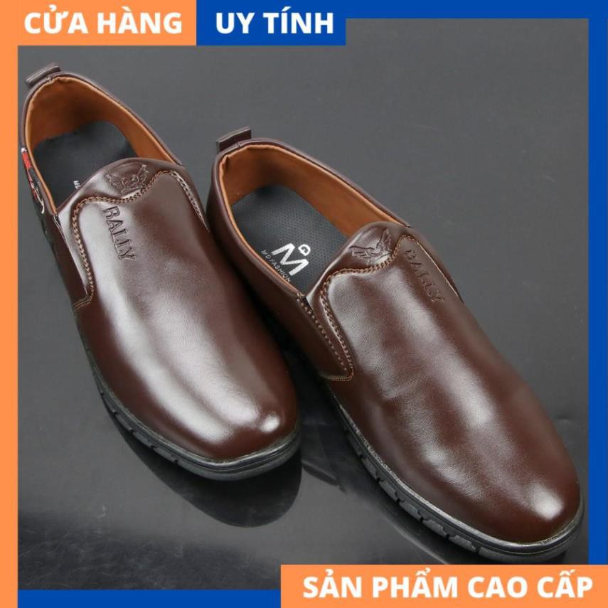 Giày lười nam màu nâu đậm chất lượng cao VP519 Gấu Nâu [HÀNG CAO CẤP] | BigBuy360 - bigbuy360.vn
