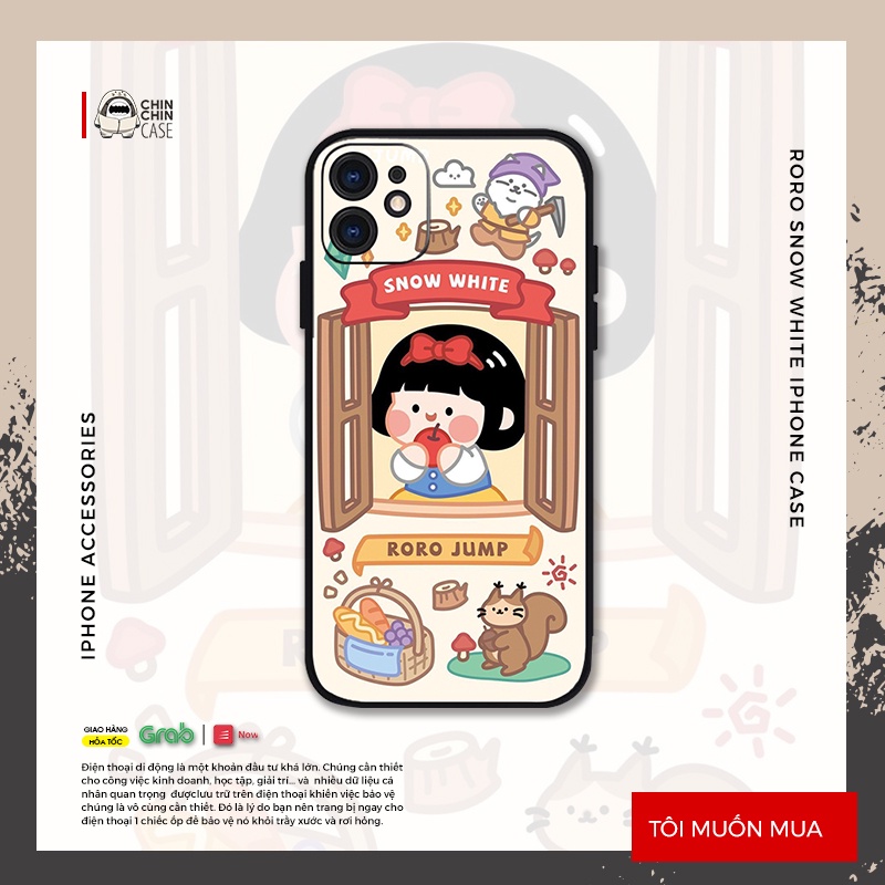 Ốp lưng iPhone Roro Snow White chống sốc cho iPhone 6/6pl/6s/6spl/7/7pl/8/8pl/x/xs/11/12/13/pro/max - Chinchincase