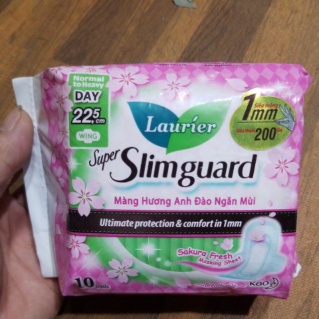 Băng Vệ Sinh ban ngày có cánh cửa Laurier (10 miếng/gói)