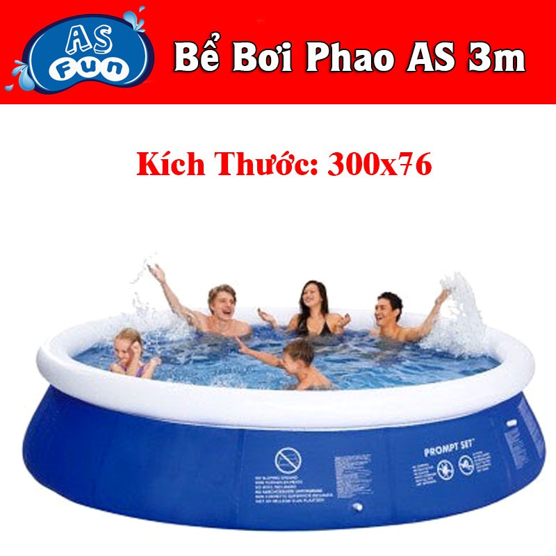 Bể Phao Bơi Tròn - Bể Bơi Cho Đại Gia Đình - Size 3m