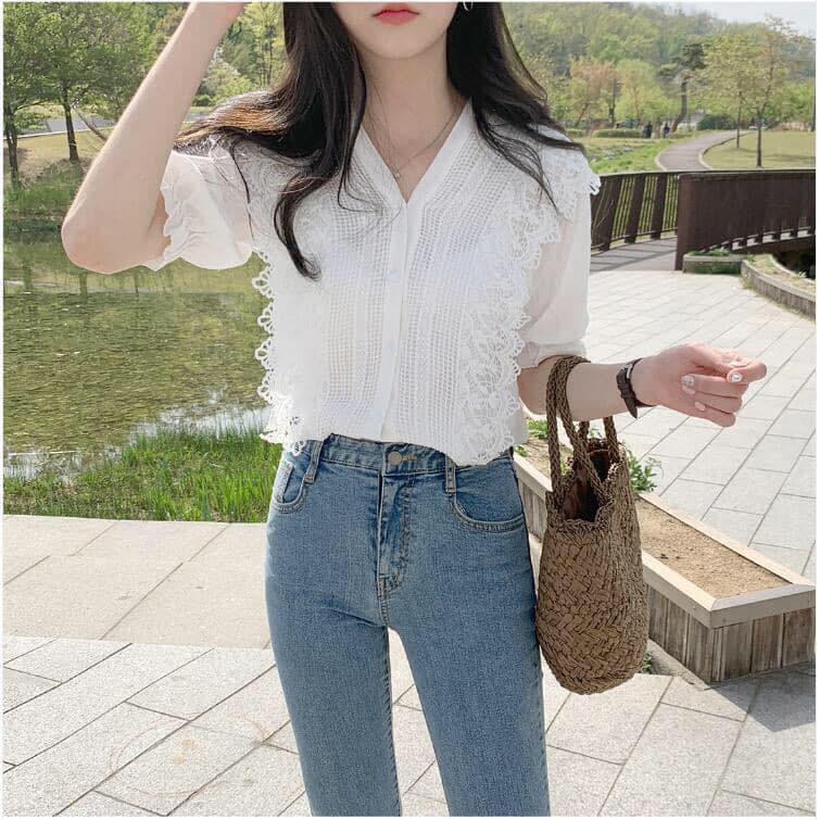 1902SR - Sơ mi ren cho các chị em