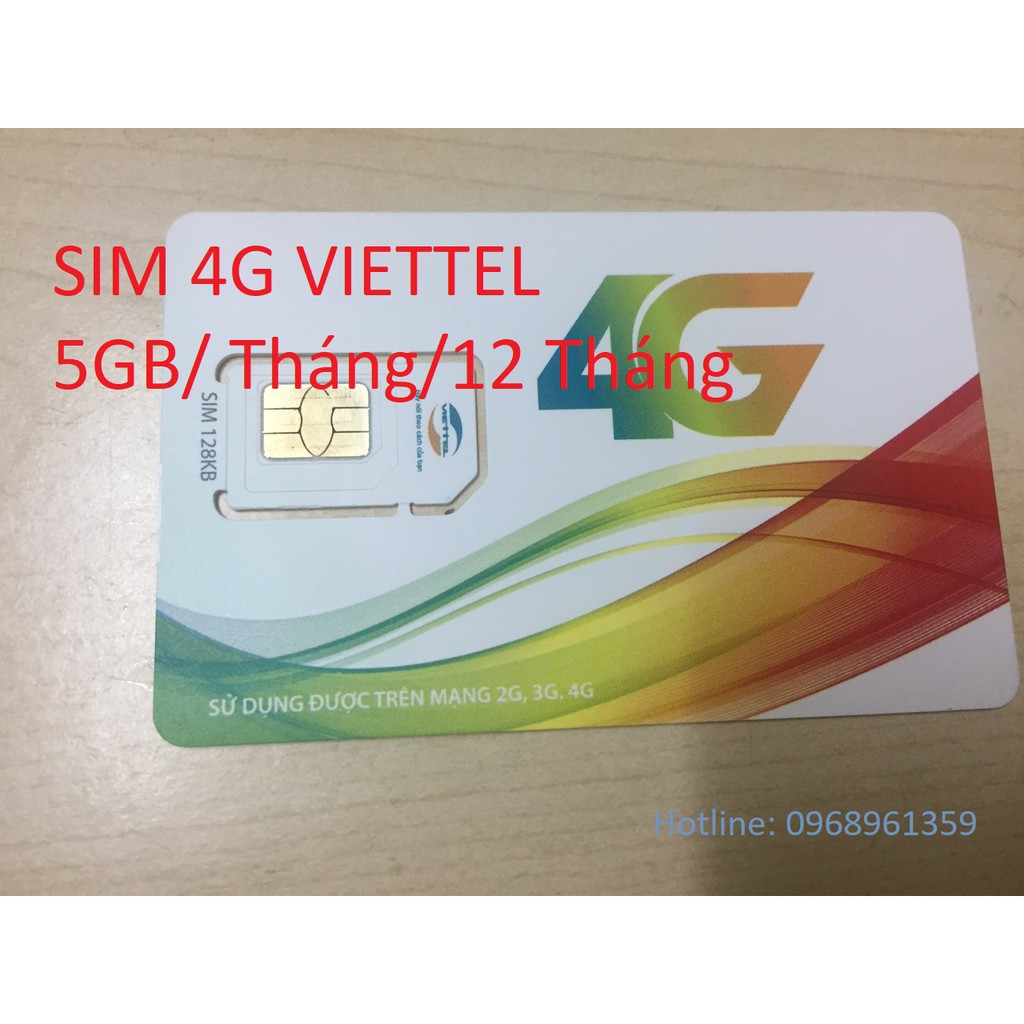 Sim 4G Viettel Trọn Gói 1 Năm (4GB/Tháng - Gói D500)