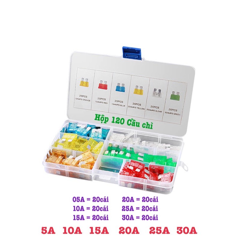 Hộp 120 Cầu Chì Cho ô tô