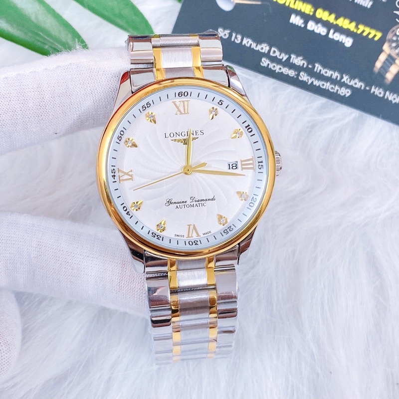 Đồng hồ cơ nam LG1290 dây kim loại máy cơ tự động thiết kế sang trọng | BigBuy360 - bigbuy360.vn