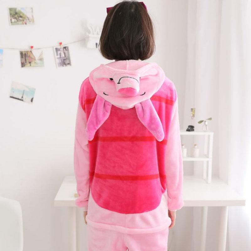 Bộ Đồ Thú Heo Áo Sọc Pig - Chất Nhung Mịn Cao Cấp [FREESHIP]