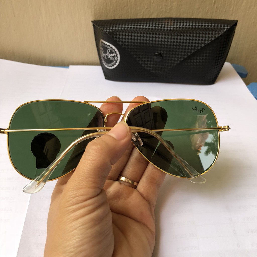 Kính nam Rayban màu Rêu gọng vàng | BigBuy360 - bigbuy360.vn