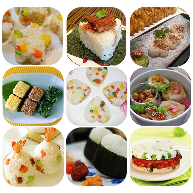 Bộ 6 khuôn nhựa làm bánh quy/làm cơm bento