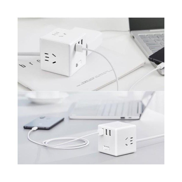 Ổ cắm đa năng liền cáp 1.5m XIAOMI Mijia Magic Cube Multifunctional Plug (With1.5MCable)