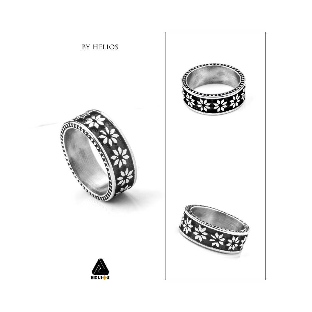Nhẫn thời trang nam Helios Snowflakes