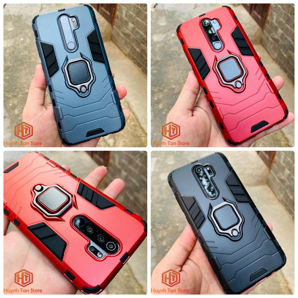 Ốp lưng Xiaomi Redmi Note 8 Pro cao su chông sốc Iron Man Ver 2