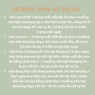 Sữa bột cho chó Predogen ⚜️𝑪𝒉𝒖𝒚𝒆̂𝒏 𝒃𝒊𝒆̣̂𝒕 𝒄𝒉𝒐 𝒕𝒉𝒖́ 𝒄𝒖̛𝒏𝒈⚜️ sữa dinh dưỡng cho Boss (110g - 400g)