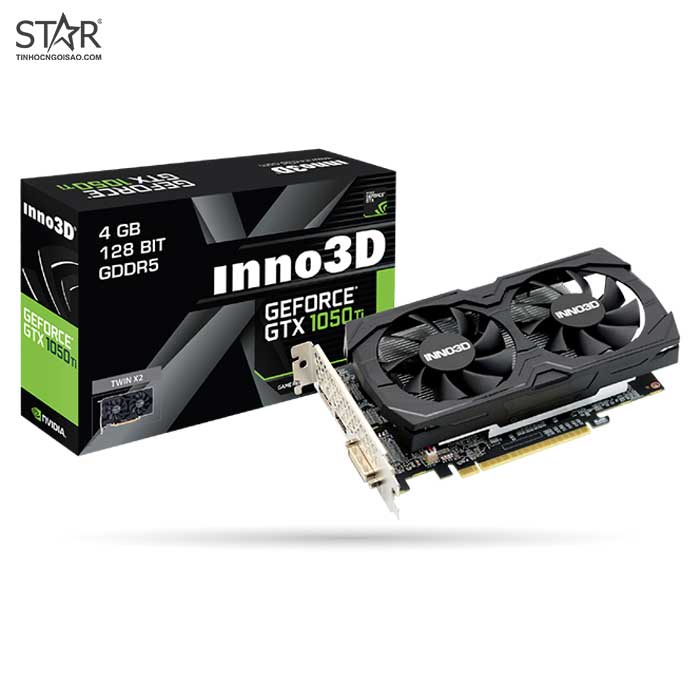 VGA INNO3D GTX 1050Ti 4G GDDR5 X2 (N105K-2DDV-M5CM)