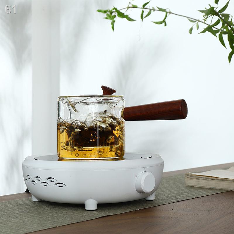 Mấm trà thực sự Nồi hơi bằng gốm máy pha trà gia đình bộ trà thủy tinh ấm đun nước tự động không cảm ứng từ
