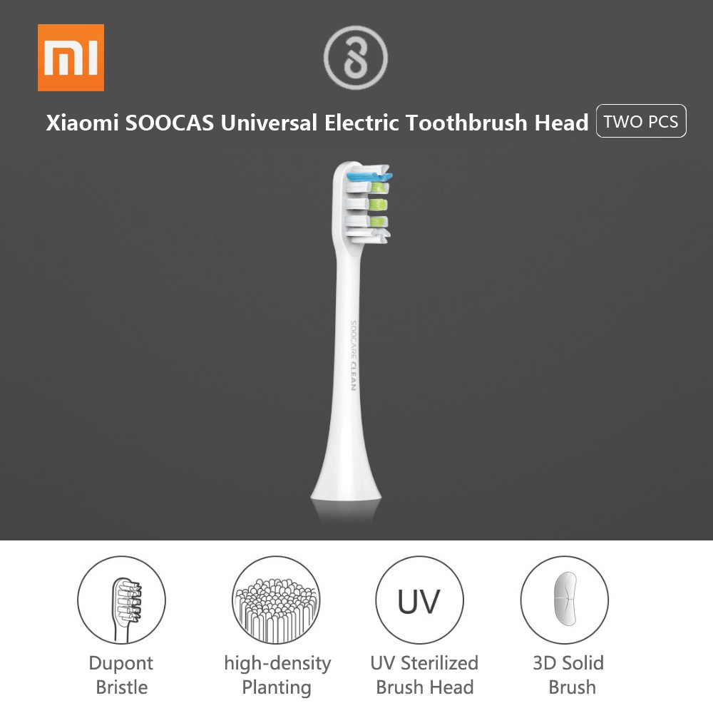 Set đầu bàn chải đánh răng Xiaomi SOOCAS thay thế tiện lợi