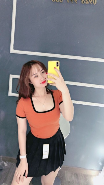 Áo thun U viền From vừa hàng đẹp dưới 55kg