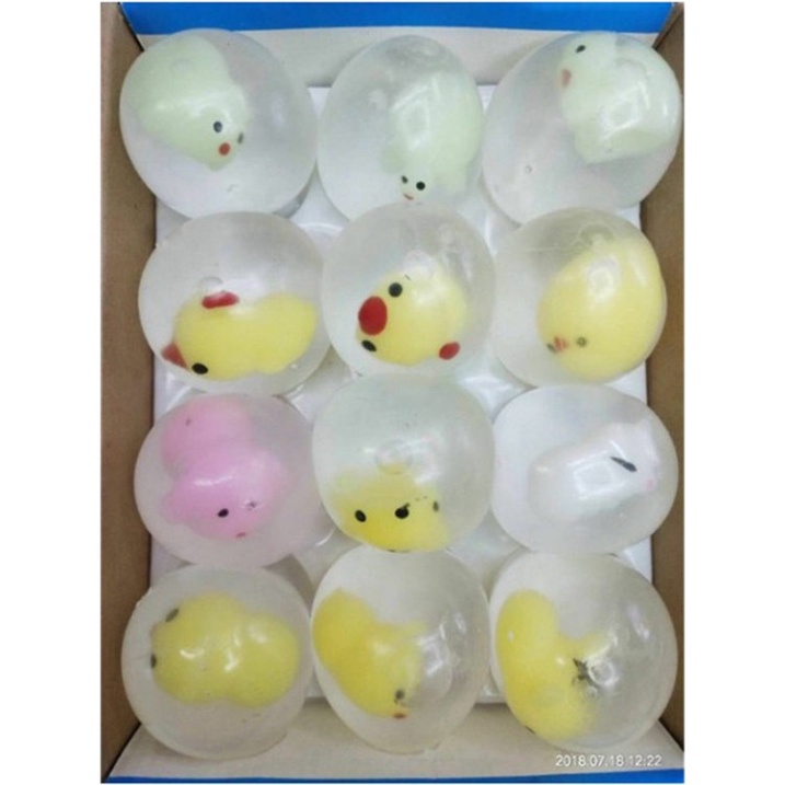 Squishy Mochi Trứng Bóp Trút Giận Gudetama bên trong là thú Mochi dẻo siêu mềm mịn dễ thương bóp xả stress