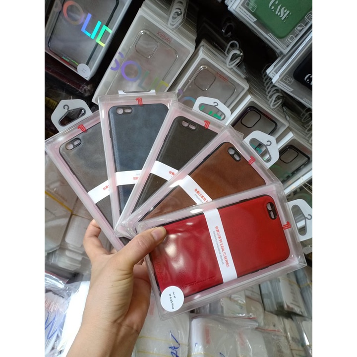Ốp lưng X-Level da PU cho iPhone 6/6S/6P/7P/7G/8G viền dẻo chống sốc
