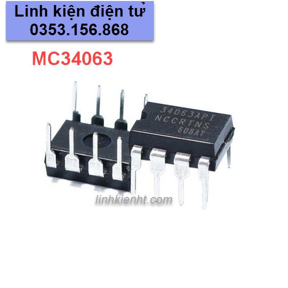 [10 CON] IC NGUỒN MC34063 MC34063A MC34063API DIP-8 CHÍNH HÃNG