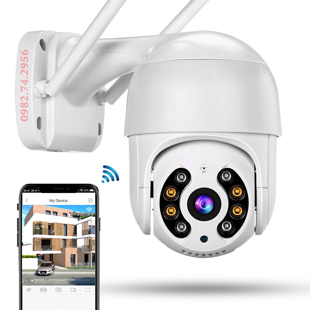 Camera xoay 360, Camera xoay 360 độ ngoài trời, Camera toàn cảnh 360 - Camera Hình Cầu Chống Nước Xoay 360 Độ 1920x1080P