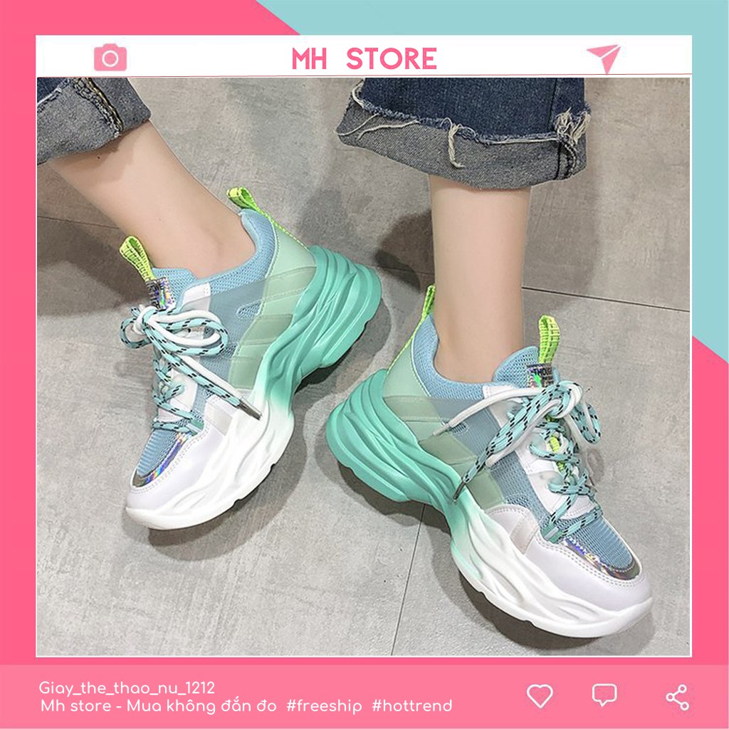 Giày thể thể thao nữ 👟Hot Trend 2020👟 Giày nữ Ulzzang kiểu dáng sneaker, đế pha 2 màu siêu đẹp phong cách cá tính G05 | BigBuy360 - bigbuy360.vn