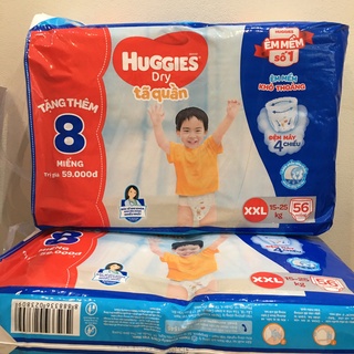 Tã-Bỉm quần Huggies XXL56(cho trẻ 15-25kg) _Hàng mới,có sẵn