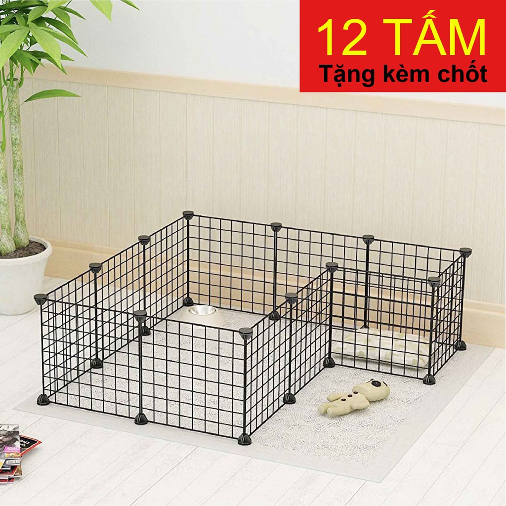 Miếng Lưới Ghép Vạn Năng 35x35cm - Lắp Ghép Chuồng Mèo, Quây Chó, Chuồng Thú Cưng, Làm Kệ Trang Trí