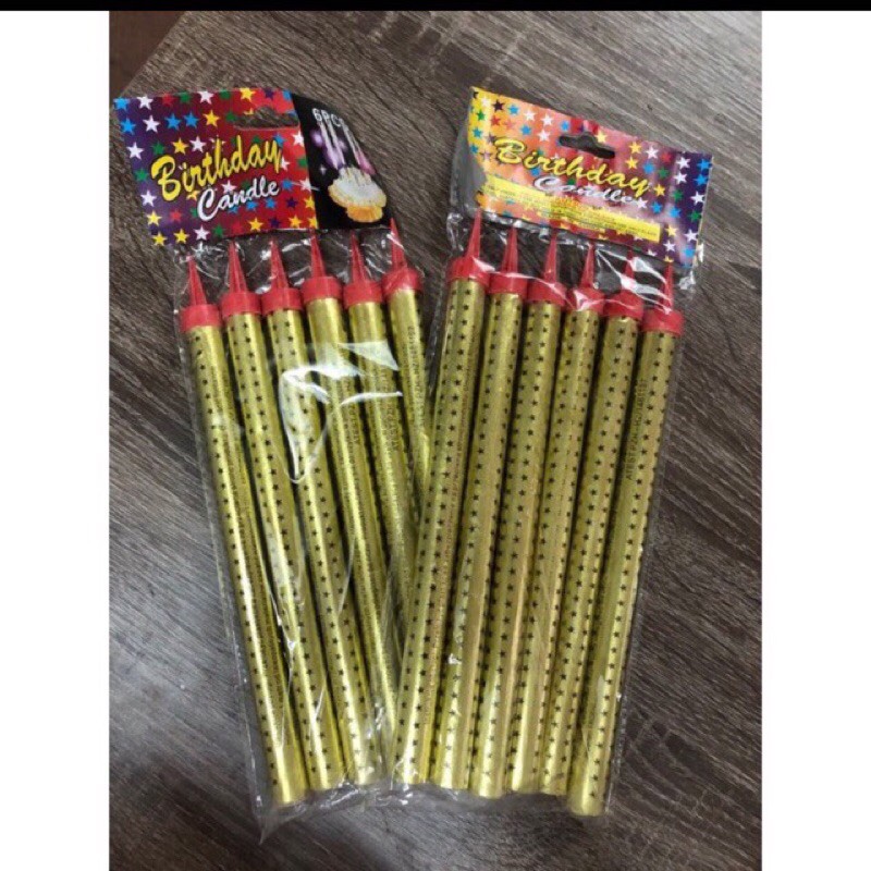 Cây cắm bánh sinh nhật (30cm) vỉ 6 thanh