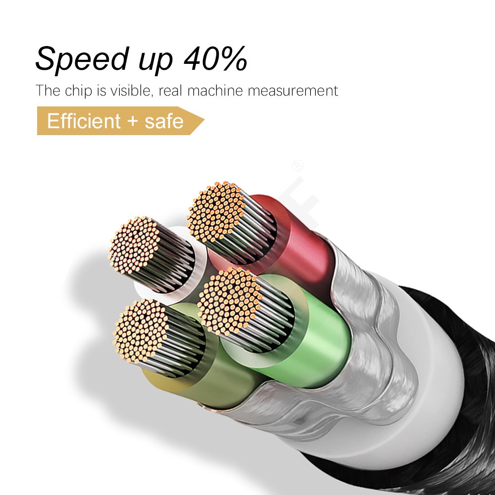 Cáp sạc nhanh USB góc 90 độ 2.4A cho điện thoại thông minh Samsung S7 Xiaomi Android