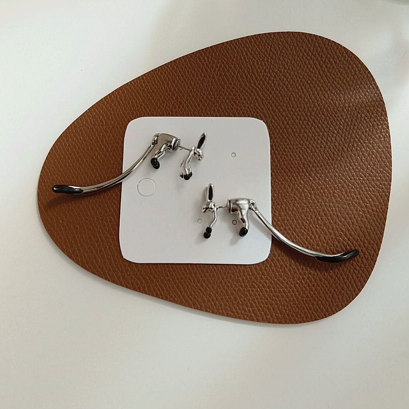 Khuyên Tai Hình Chú Cáo Nhỏ Xinh Phong Cách punk hip hop Cho Nữ