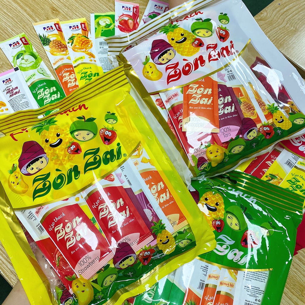Kẹo thạch ZÒN ZAI MH ngon- Thạch zòn zai- Ăn vặt NhiNhi