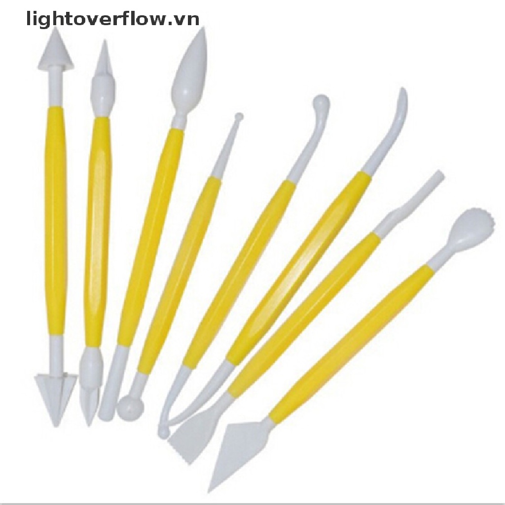 Bộ 8 Dụng Cụ Tạo Hình Đất Sét Bằng Nhựa Polymer Độc Đáo Cho Bé