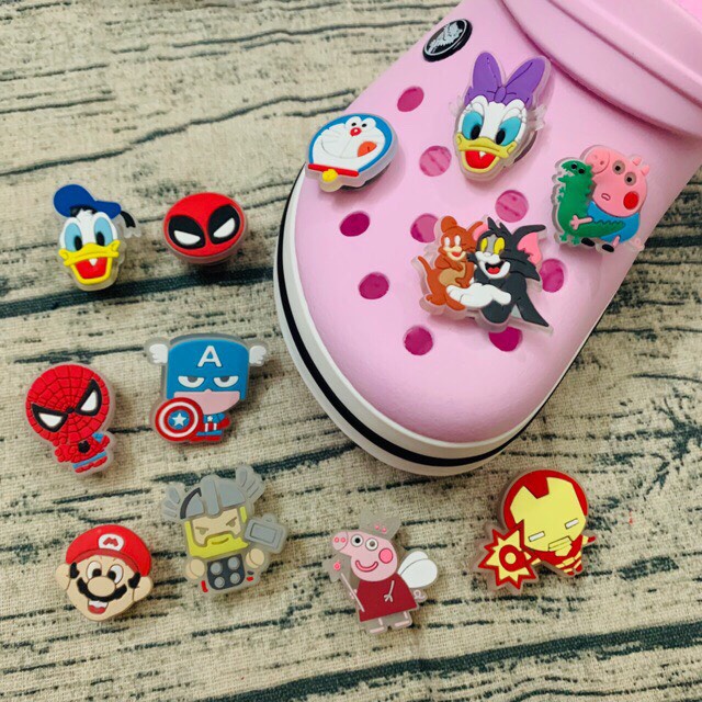 Set 3 Jjibitz stick đèn led gắn dép và balo