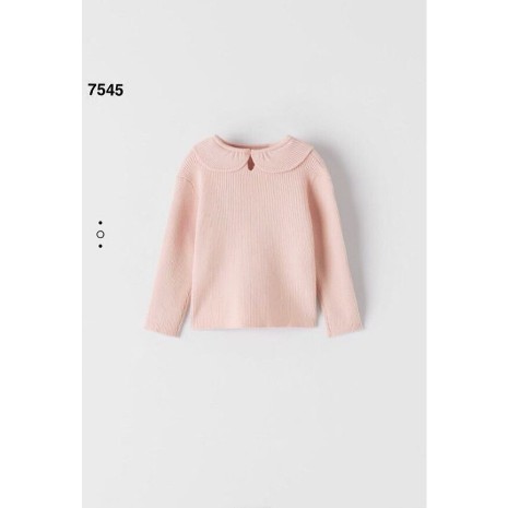 Áo len Zara cổ sen bé gái