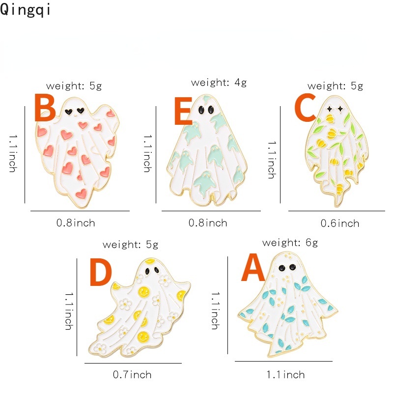 Ghim cài áo MISS ZOE hình ma hoạt hình nhiều màu sắc vui nhộn