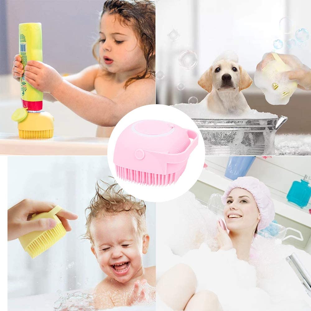 Cọ tắm mát xa HIPIDOG loại bỏ tế bào chết silicone mềm mại dành cho thú cưng