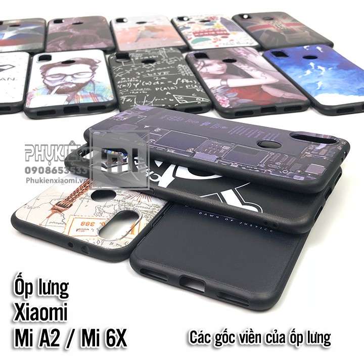 Ốp lưng Xiaomi Mi A2 / Mi 6X hình 3D Nhựa TPU dẻo