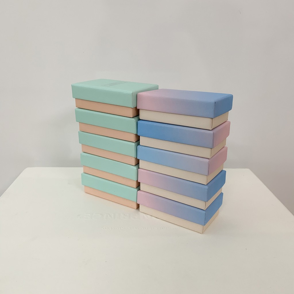 Hộp đựng trang sức và phụ kiện quà tặng màu pastel chất liệu cao cấp