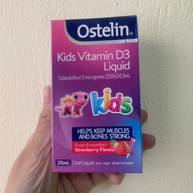 Vitamin D ostelin 20ml nội địa Úc