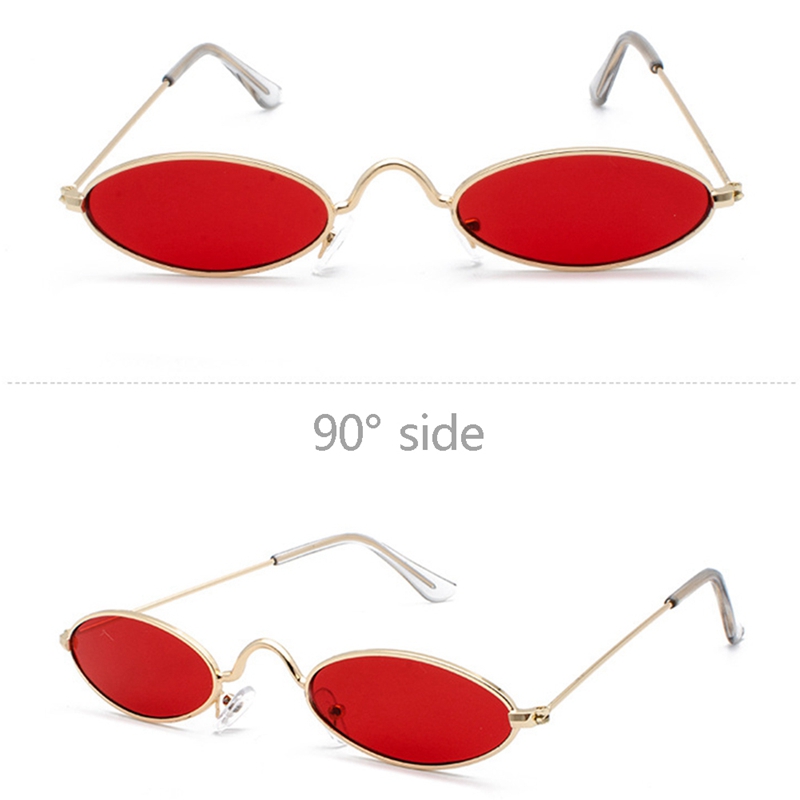 Kính mát gọng tròn bằng kim loại hình oval chất lượng theo phong cách vintage dành cho nam và nữ | BigBuy360 - bigbuy360.vn