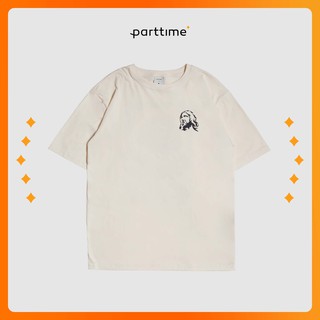 Áo Thun Nam Cổ Tròn Dáng Rộng Tay Ngắn 100% Chất Cotton Hai Chiều Cao Cấp Giữ Form Thoáng Mát - PARTTIME® CHRIST TEE