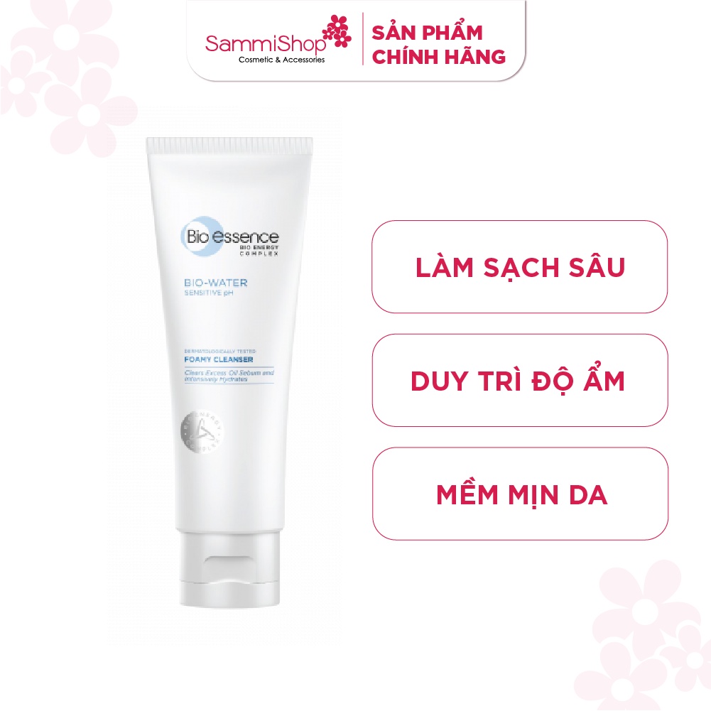 Bio-essence Sửa rửa mặt cấp ẩm và phục hồi Bio-Water B5 Foamy Cleanser (100g)