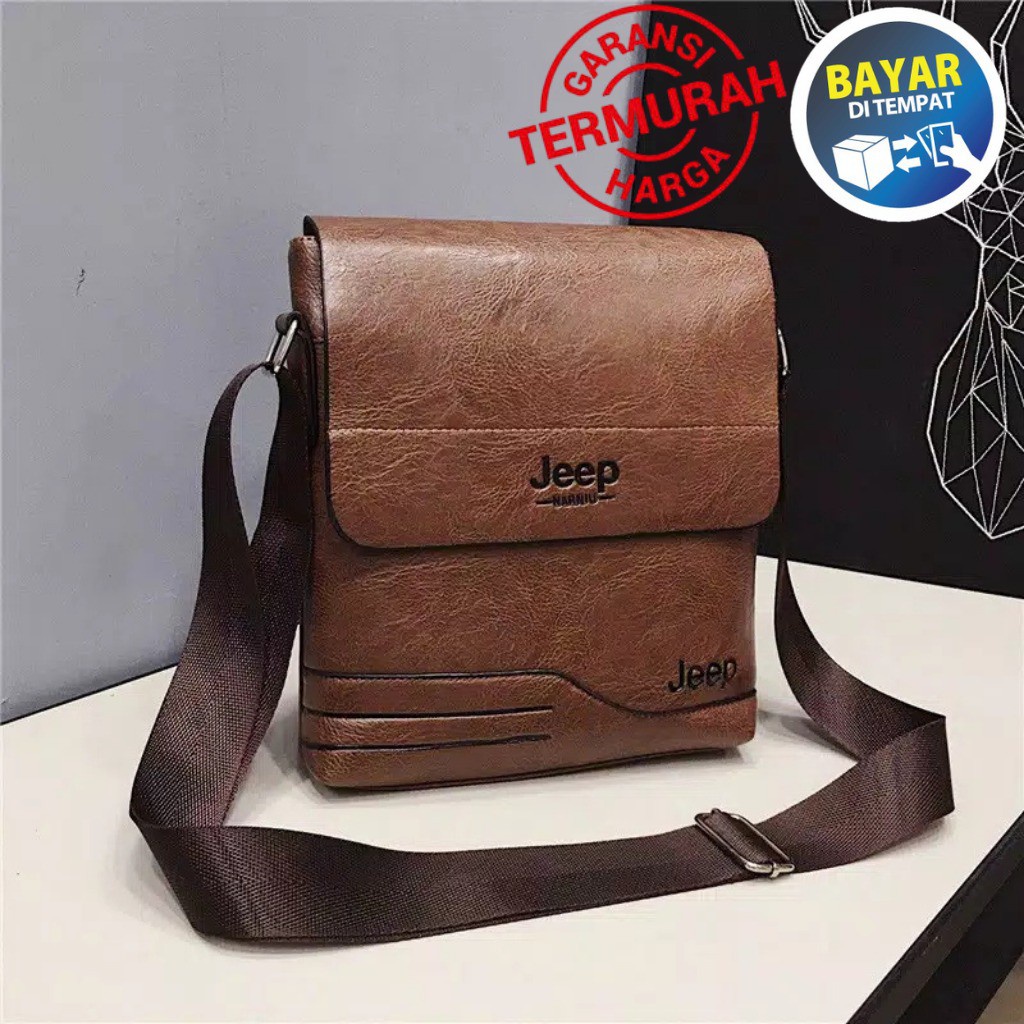 Túi đeo chéo nam TS160 JEEP SLEMPANG có thanh trượt phong cách Hàn Quốc E4E1 thời trang chất lượng cao