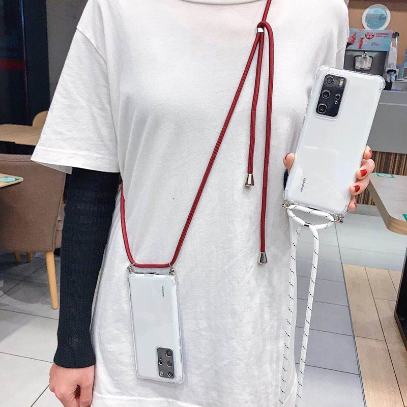 Ốp Lưng Trong Suốt Có Dây Đeo Chéo Cho Oppo A9 A5 2020 F1S A8 A31 A7 A12 A12E A5S A5 A3S A83 A1 A73 A79 A77 A59 A57 A37 A37W