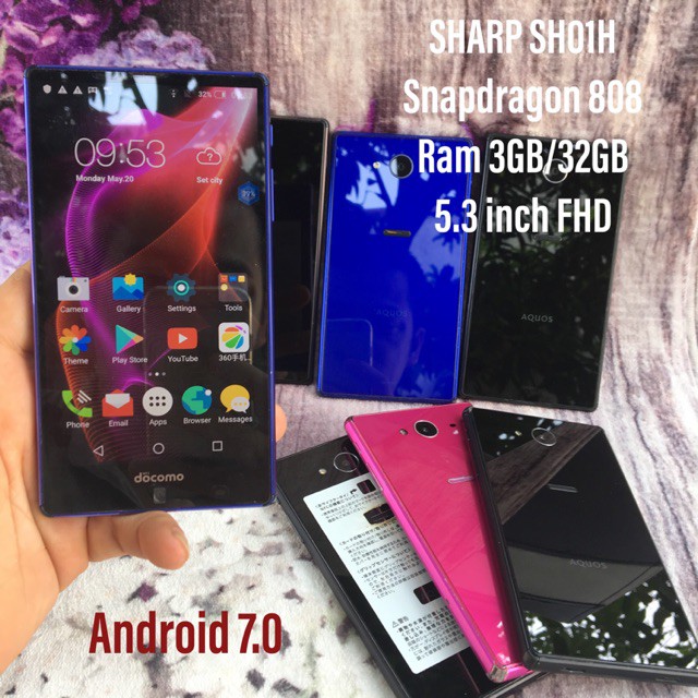 ĐỐT KHO Điện thoại xách tay Nhật Sharp SH01H 5.3 inch ram 3Gb/32Gb XẢ HÀNG
