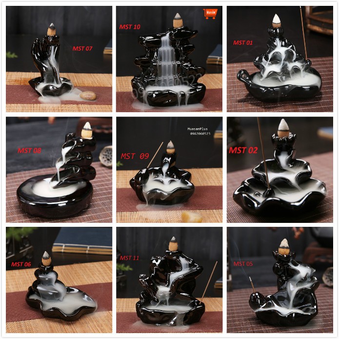 Thác Khói Trầm Hương Khách chọn mẫu tặng kèm 03 nụ trầm Việt